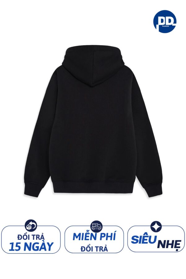 Áo Hoodie Basic DidiwFashion Màu Đen mặt sau sản phẩm