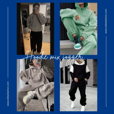 Phối áo hoodie với quần jogger